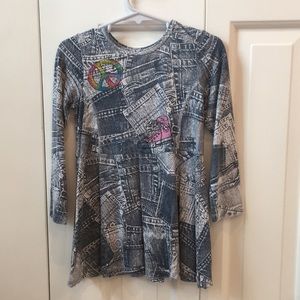 Flowers By Zoe Long Sleeve Dress